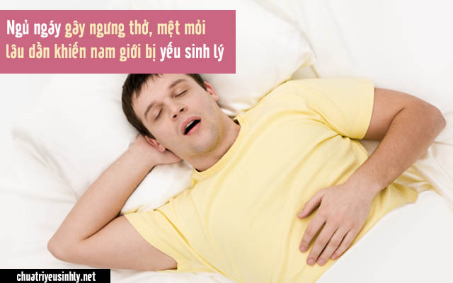 đàn ông ngủ ngáy yếu sinh lý