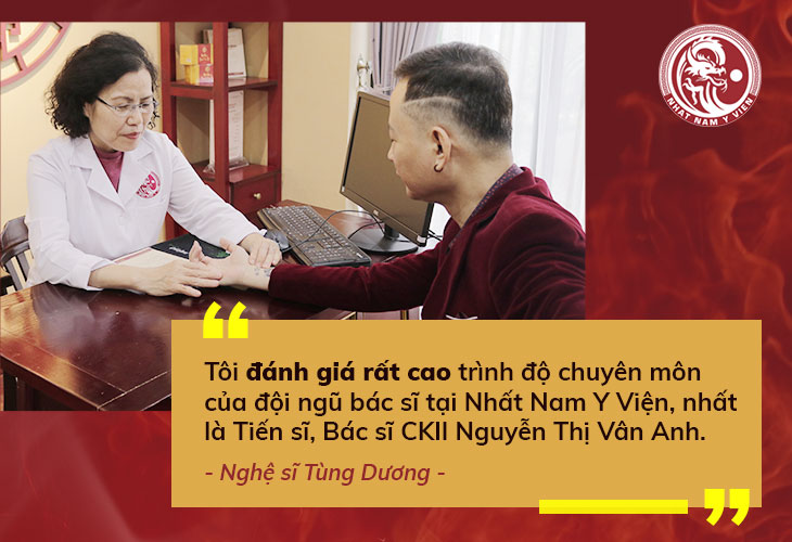 Nghệ sĩ Tùng Dương đánh giá cao về khả năng chữa yếu sinh lý của bác sĩ Vân Anh