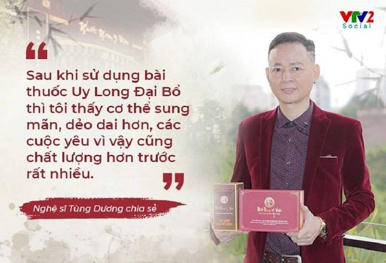 Nghệ sĩ Tùng Dương chia sẻ sau khi điều trị khỏi yếu sinh lý với Uy Long Đại Bổ